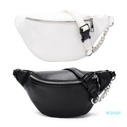 Designer-Waist Bags Fashion Leather Fanny Pack Chest Bag Phone Purse With Metal Chain For WoMan