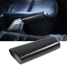 Carbon Fibre Handbrake Cover ABS Decoration Frame for 2018-2020 Jeep Wrangler JL JT 4Doors