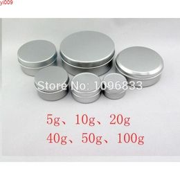 100ML Aluminum Jar, 100G Cosmetic Cream Empty Box, Metal Tins Packing Container, Press Lid Pot, 50pcs/Lotjars