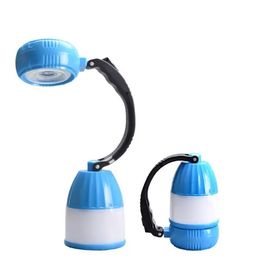 IPRee® 2 In 1 5W COB LED USB Solar Hand Light Table Lamp Waterproof Emergency Lantern Outdoor Camping - Blue EU Plug