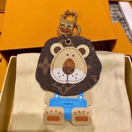 2021 classic lovely men and women luxury shake head lion calf bag accessories pendant gift box packaging