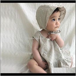 Clothing Baby, Kids & Maternity0-24M Baby Girls Sets Infant 3Pcs Solid Color Embroidery Vest Tops Shorts Hat Outfits Summer Boy Clothes Set