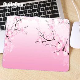 kawaii pc accessories NZ - Mouse Pads & Wrist Rests GuJiaDuo Pink Japanese Cherry Blossom Landscape Laptop Keyboards PC Gamer Accessories Kawaii Pad Desktop Small