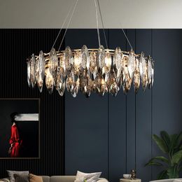 Kronleuchter Moderne luxuriöse LED Hängelampe Kreative Kristalldesign Decken Kronleuchter Licht Für Wohnzimmer Schlafzimmer Loft
