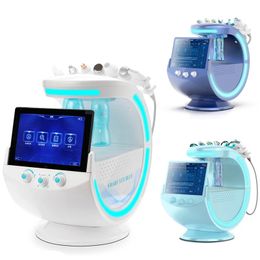 Smart Ice Blue 7 in 1 Face Lifting Hydra Water Dermabrasion Peel Deep cleaning Microdermoabrasion Oxygen Sprayer with Skin Analyzer Manageme Beauty System