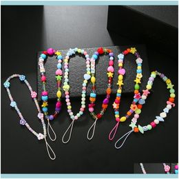 Rings Jewelrymobile Phone Aessory Straps Neck Bead Hanging Chain For Boho Ornament Key Drop Delivery 2021 Tj531