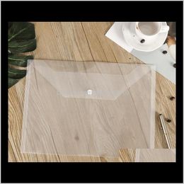 Great Transparent Plastic A4 File Bag Document Hold Bags Folders Filing Paper Storage Office School Supplies P1Qma Fxnmt