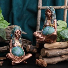 Garden Ornament Art Figurine Mother Earth Goddess Statue For Home Outdoor Decor