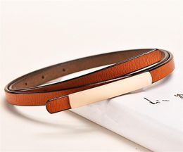 Belts High-grade Thin Women's Belt Genuine Leather Knot Decorative Female Cowhide Waist Strap Fashion High Quality