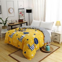 Duvet Cover Wash Cotton Quilt Yarn Weave Soft Easy Care USA King Queen Twin Size ( Only 1pc )F0347 210420