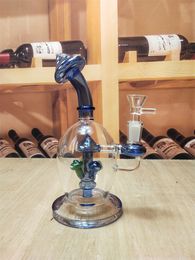 7.5" Hookah Blue Mushroom Bubbler Glass Water Pipe Bong Perk 14mm Bowl Tobacco Bubbler Smoke Pipes Bongs Bottles Dab Rig