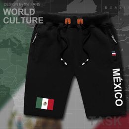mexico shorts Australia - Plus M-8XL United Mexican States Mexico Mens Shorts Beach New men's Board Shorts Flag Workout Zipper Pocket Sweat 2021 Cotton H0913