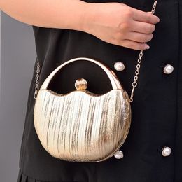 Vintage Evening Clutch Bag For Women Luxury Wedding Bridal Purse Chain Party Shoulder Bag Gold Small Banquet Lady Hand Bag