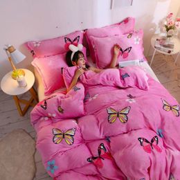 Duvet Cover,Single/Double/Queen/King Size Winter Warm Bed Quilt Cover,Plush Bedclothes,Bedding Set ( Only 1pc Duvet Cover )F0312 210420
