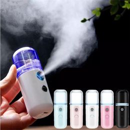 Facial Nebulizer Steamer Nano Mist Sprayer Small Pill Moisturising Handheld Portable Hydrator Skin Care Face Sprays Tools GYL14