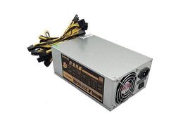 ATX 12V 2000W Mining Power Supply PSU 80 Plus Glod 110V Minner 20+4Pin Server