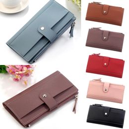 Long Luxury Woman Wallets Fashion Hasp Leather Wallet Female Square Clutch Money Women Wallet Coin Purse