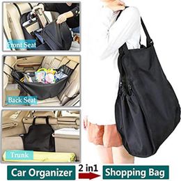 Outdoor Bags Multifunctional Car Storage Bag Large Capacity Seat Back Rest Wear-resistant Adjustable Strap Hanging For Automotive