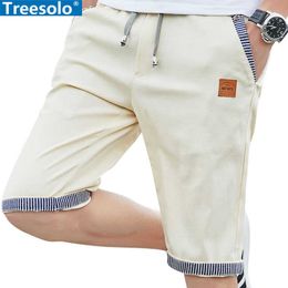 Knitted linen Cotton Shorts mens Summer Men's Casual Sports men Pants Five brand Short 210714