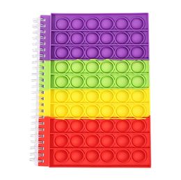 Fidget Toys Spiral Notebook Computer Silicone Notebook Toy Portable School Family University Office