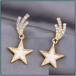 Dangle & Chandelier Earrings Jewelry S1860 Fashion S925 Sier Post Lucky Star Stud Drop Delivery 2021 0Yesw