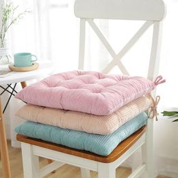 Cushion/Decorative Pillow Corduroy Thickened Cushion Office Student Seat Simple Solid Colour Floor Warm In Winter