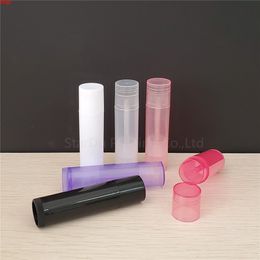 100 PCS Lip Balm Tube empty bottle, 5ml plastic lipbalm tubes, 5g Colourful Lipstick fashion Tubes Free Shippinggood qty