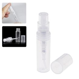 100Pcs 3ml Mini Clear Plastic Refillable Spray Bottle Perfume Mouthwash Atomizer