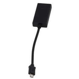 2022 mhl-кабель android Разъемы аудио кабелей портативный маленький размер MHL MICRO USB мужчина на женский адаптер кабель для андроид смартфон планшет черный