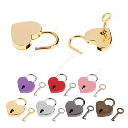 Heart Shaped Padlocks Vintage Mini Love Padlocks With Key for Handbag Small Luggage Bag Diary Book DAW290