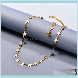 & Pendants Jewelrypendant Necklaces For Women Gift Vintage Gold Color Chains Necklace Statement Jewelry Stainless Steel Drop Delivery 2021 1