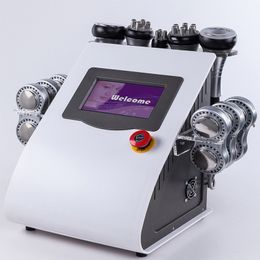 Portable 6 in 1 40K Cavitation Multipolar RF EMS Micro Current Vacuum Ultrasonic Liposuction Slimming Equipment