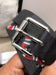 Hot best quality black genuine leather snake pin buckle women belt with box men designers belts men belts designer belts 35214 02