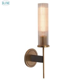 Wall Lamp Post-modern American Copper Background Simple Lights Mirror Headlight For Living Room Bedroom Kitchen Lighting