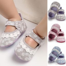 First Walkers 2021 Autumn Toddler Reborn Infant Baby Girl Soft Bottom Sole Embroidery Lace Shoes Single Sapato Infantil Kids