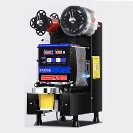 480W Automatic Cup Sealing Machine for Coffee/Milk Tea/Soy milk Cup 9.5/9cm Boba Tea Machine Commercial Cup Sealer