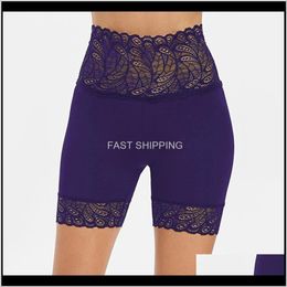 Womens Clothing Apparel Women Casual Solid Color Fashion Leggings Ladies Sexy Lace Hollow Out For Female Est Style Drop Delivery 2021