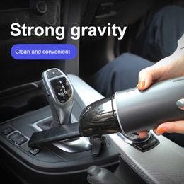 Portable 120W 6000pa Wireless Car Vacuum Cleaner With Handheld Vacuum Cleaner Car Household Dual-use Strong Suction MINI Cleaner