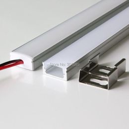2022 perfil de alumínio anodizado 30m (30pcs) Muito, 1m por peça Anodizada LED perfil de alumínio extrusão para flexíveis tiras luz