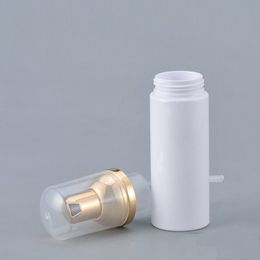 60ML Foam Dispenser Pump Bottles with Gold Pump Top- Plastic Cosmetic Makeup Lotion Storage Container Foaming Foam Soap Dispenser