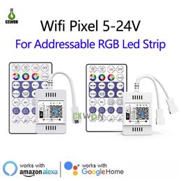 DC5V 12V 24V 28KEY SPI WiFi LED RGB Controller Pixel Controllers For WS2811 WS2812B WS2813 WS2815 SK6812 Addressable LEDs Strip Magic Home