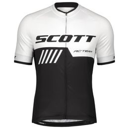 SCOTT Pro team Men's Cycling Short Sleeves jersey Road Racing Shirts Riding Bicycle Tops Breathable Outdoor Sports Maillot S21041969