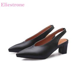 Dress Shoes Brand New Fashion Black Beige Women Nude Sandals High Heel Office Lady Formal SA311 Plus Big Small Size 11 28 43 46 220303
