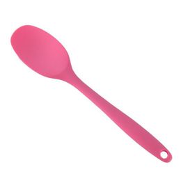 2021 210mm Universal Flexible Heat Resistant Silicone Spoon Scraper Spatula Ice Cream Cake for Shovel Kitchen Tool Utensil