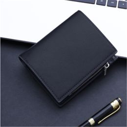 Wallet short men's purses Card bag with zipper multi-card position purse wallets men fashion