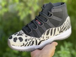 Hottest Authentic 11 Animal Instinct Shoes Man Women Sail Bred Gamma Blue Jubilee Space Jam 45 Concord Win Like 96 Cap And Gown Outdoor Sneakers With Box US5-13