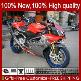 Moto Bodys For Aprilia RSV1000R Mille RV60 RSV1000 R RR 04-06 Bodywork 11No.65 RSV-1000 RSV1000RR 04 05 06 RSV 1000 R 1000R 1000RR 2004 2005 2006 Fairing Kit red silvery