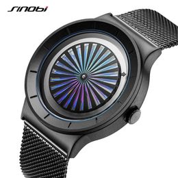Sinobi Brand Creative Design Men's Watches Fashion Smart Colourful Luxury Sports Waterproof Man Quartz Wristwatch Reloj Hombre Q0524