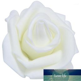 50x Foam Roses Artificial Flower Wedding Bride Bouquet Party Decor DIY champagne1