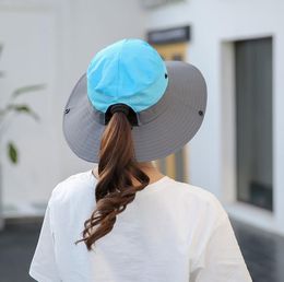 Outdoor Sunshade Hats Fisherman Hat Lady Collapsible Sun Cap Summer Adjustable Foldable Cycling Caps CCF6014